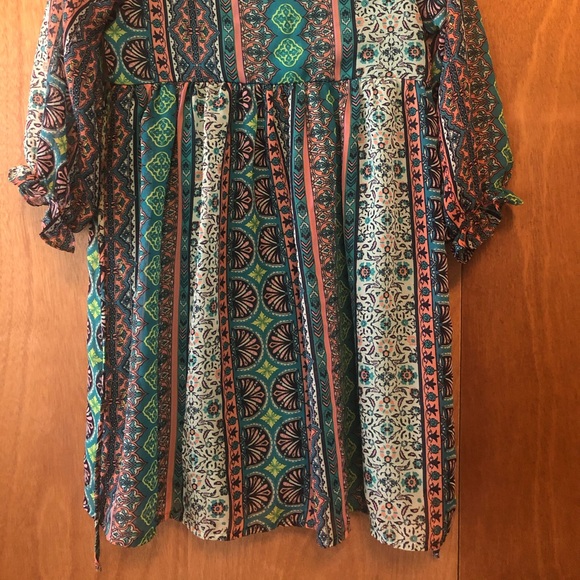 Girl’s boho patterned dress, size 8. Adorable! - Picture 4 of 5